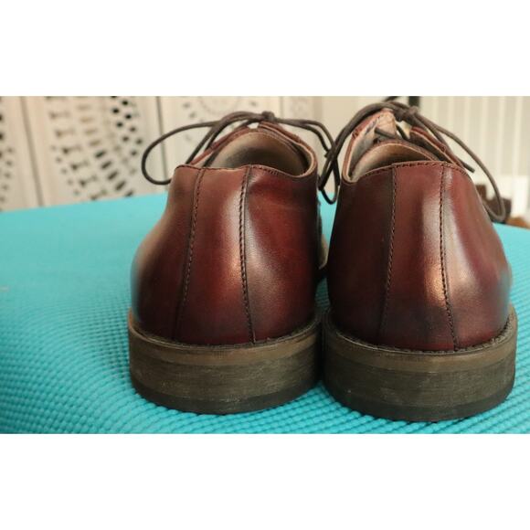 Banana Republic Wingtip Lace Up Oxford Brown Leather Men 9M Dress Shoe Work